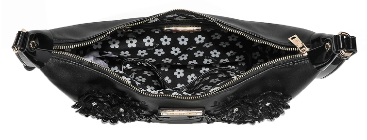 FLOWER SEQUIN CROSSBODY