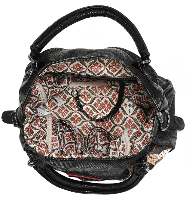 DENIM SISTERS SECRET DOME HANDBAG