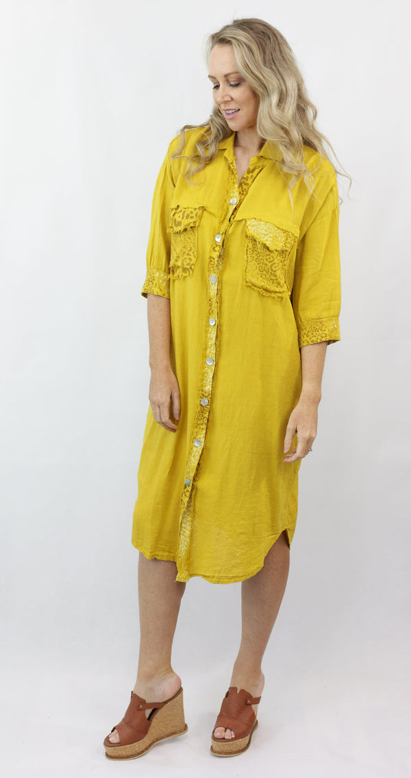 DREAM linen shirt dress