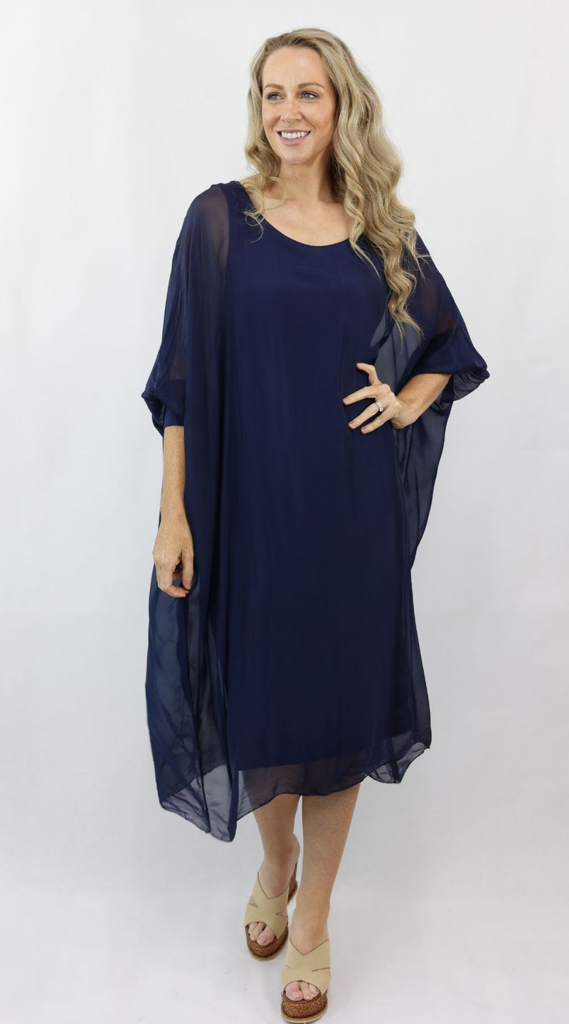 MARGARET silk dress